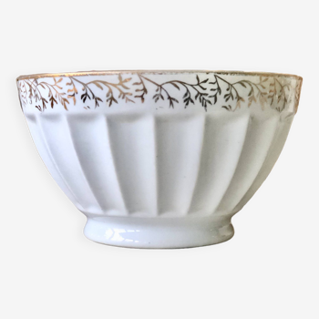 Antique Longchamp porcelain faceted bowl