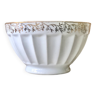 Antique Longchamp porcelain faceted bowl