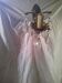 Brass wall light with pendants