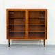 Danish Teak Cabinet with Glass Doors by Carlo Jensen for Hundevad, 1960s