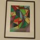 Swedish Mixed Media/Oil Pastel on Panel –“Ritad 66” by Ann Wazzgren