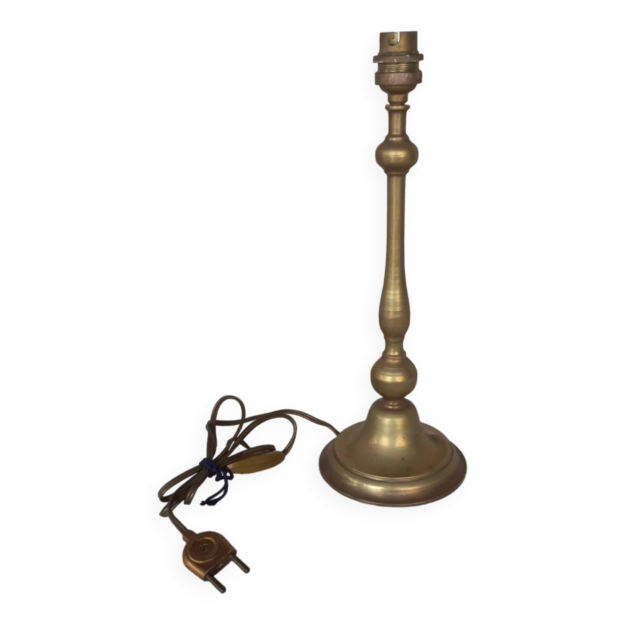 Solid brass lamp base