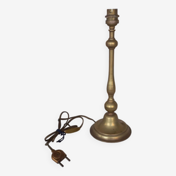 Solid brass lamp base