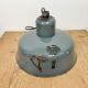 Industrial grey enamel pendant lamp from siemens, 1950s