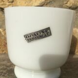 White opaline pot