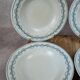 Lot de 4 assiettes creuses anciennes Gien – Terre de Fer modèle Austerlitz