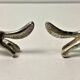 6 Vintage Silver Metal Knife Rests - Elegant Fox Design