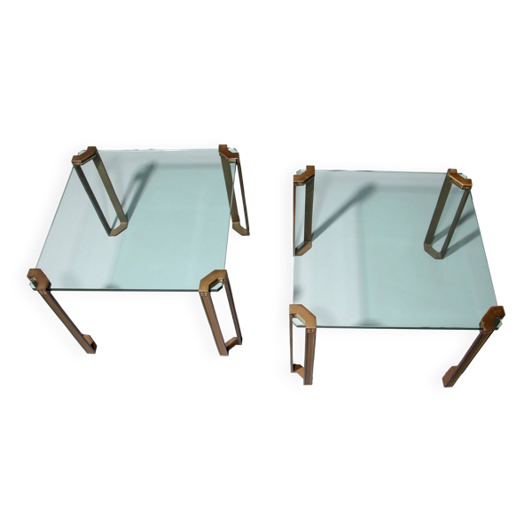 Design intemporel de Peter Ghyczy – Tables d'appoint T24 des années 1970 (60x60x45)