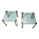 Design intemporel de Peter Ghyczy – Tables d'appoint T24 des années 1970 (60x60x45)