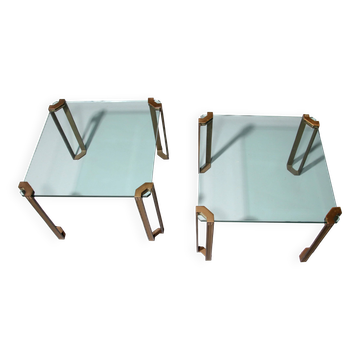 Design intemporel de Peter Ghyczy – Tables d'appoint T24 des années 1970 (60x60x45)