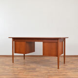 Bureau en teck danois du milieu du siècle par Gunnar Nielsen pour Tibergaard, années 1960.