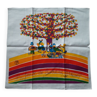 Henri Maire advertising tea towel