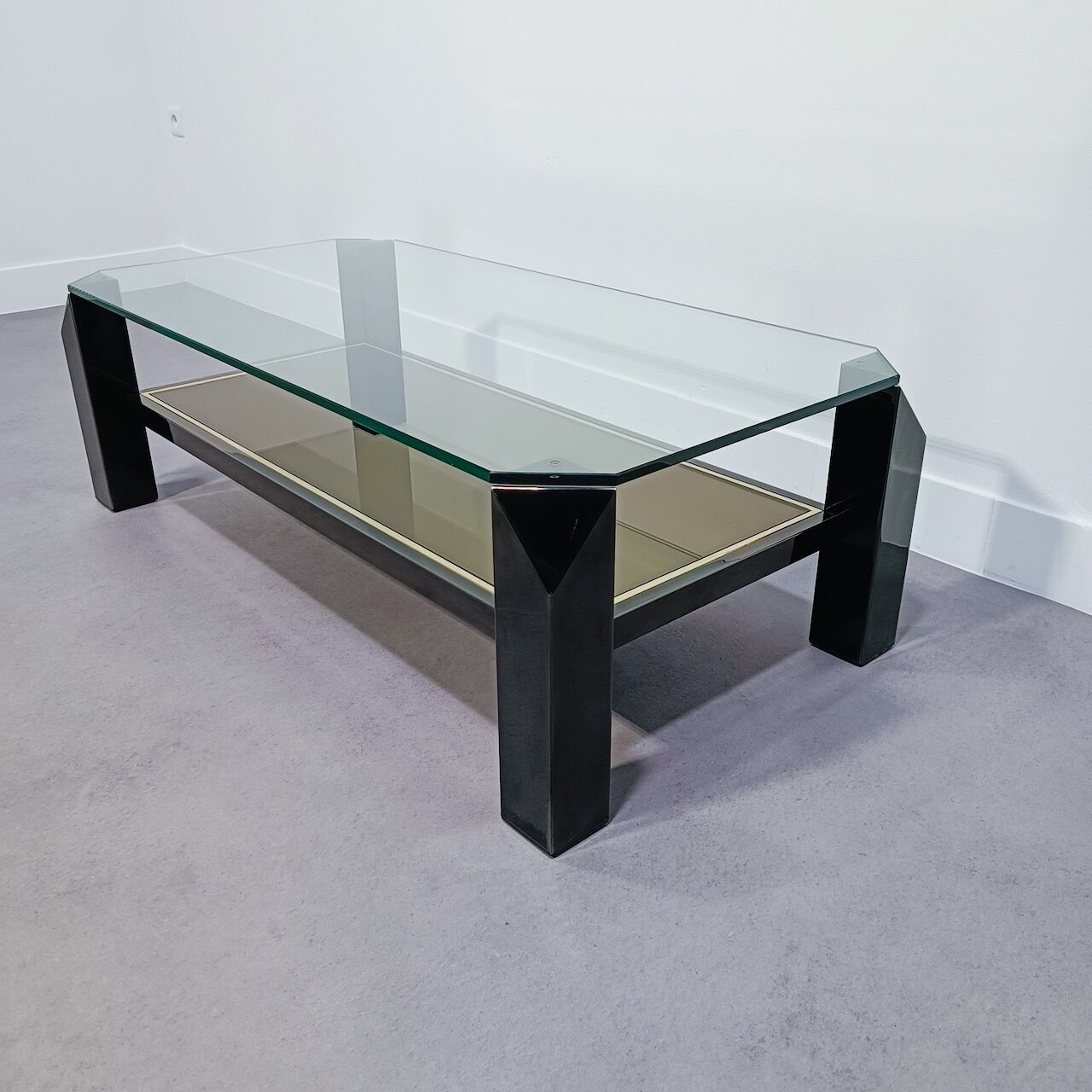 Belgo chrom black coffee table