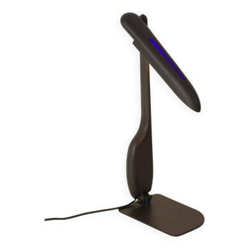 Black post-modern lamp by Philippe Michel, vintage design, Circa 1980