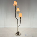 Italian Chrome & Murano Glass 'Magic Mushrooms' Floor Lamp, 1970's