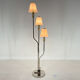 Italian Chrome & Murano Glass 'Magic Mushrooms' Floor Lamp, 1970's