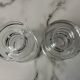 Designer glass candle holders