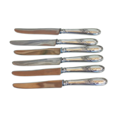 Set silver plated knives