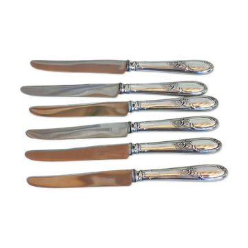 Set silver plated knives
