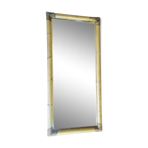 Miroir en bambou années 60