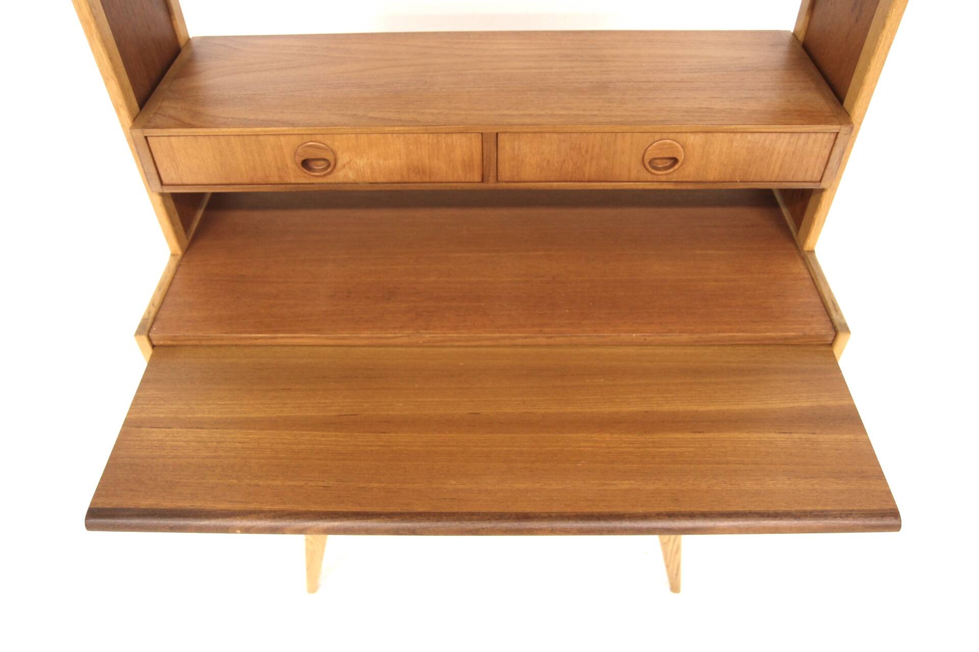 Scandinavian teak and oak chest of drawers, Sweden, 1960