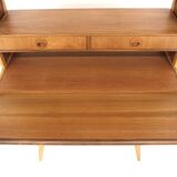 Scandinavian teak and oak chest of drawers, Sweden, 1960