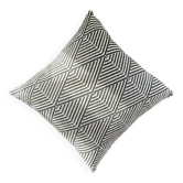 Coussin graphique noir et blanc