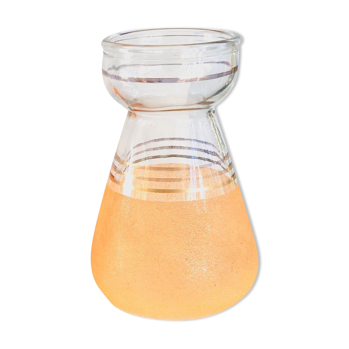 Bulb vase hyacinth granite glass