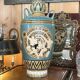 1970s ceramic floor vase, vintage decor, H 56 cm