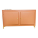 Terracotta painted wooden sideboard