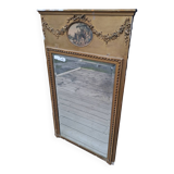 Old overmantel mirror