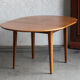 Table à manger extensible, ronde à ovale, années 1970