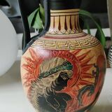 Greek amphora vase/goddess athena museum reproduction
