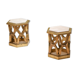 Tables d'appoint en bois doré