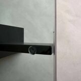 Metaform KW1 coffee table Hank Kwint 1980s glass black metal