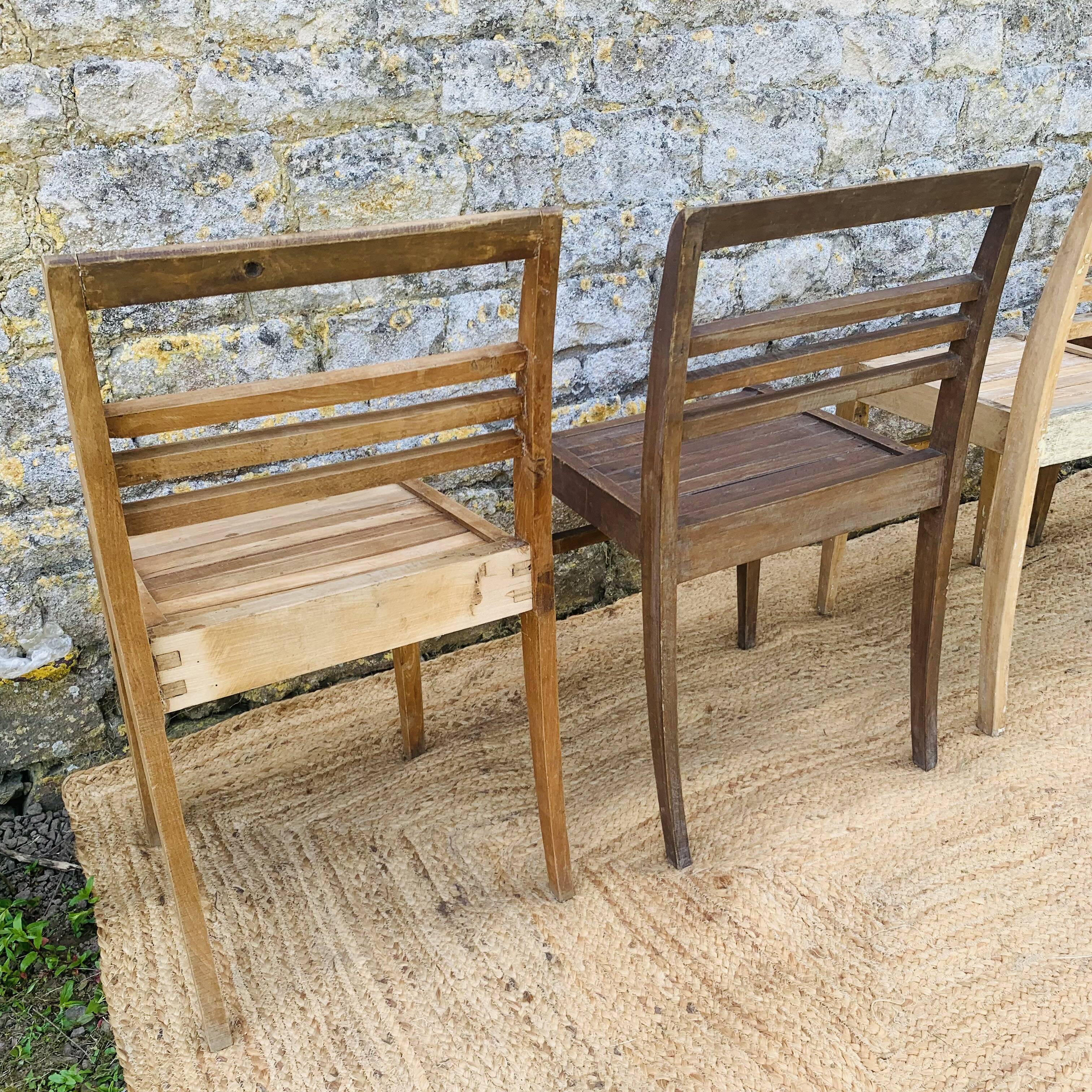 Set of 4 René Gabriel chairs