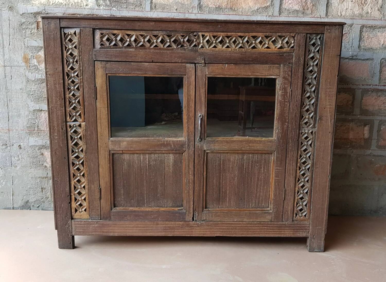 Ancient tribal buffet in Burmese teak