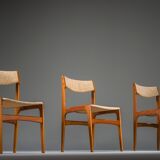 Teak dining chairs attributed to Erik Buch for Anderstrup Stolefabrik, Denmark, 1970s, set of 3