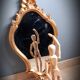 Miroir doré baroque