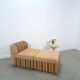 Gestreepte elementen fauteuil met hocker of sofa
