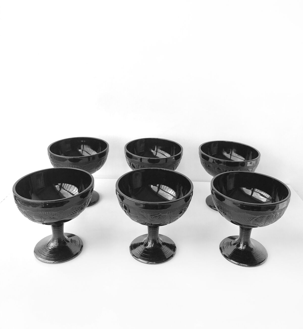 Set of 6 vintage fruit cups