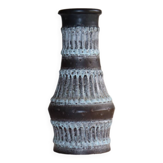 Glazed earthenware vase