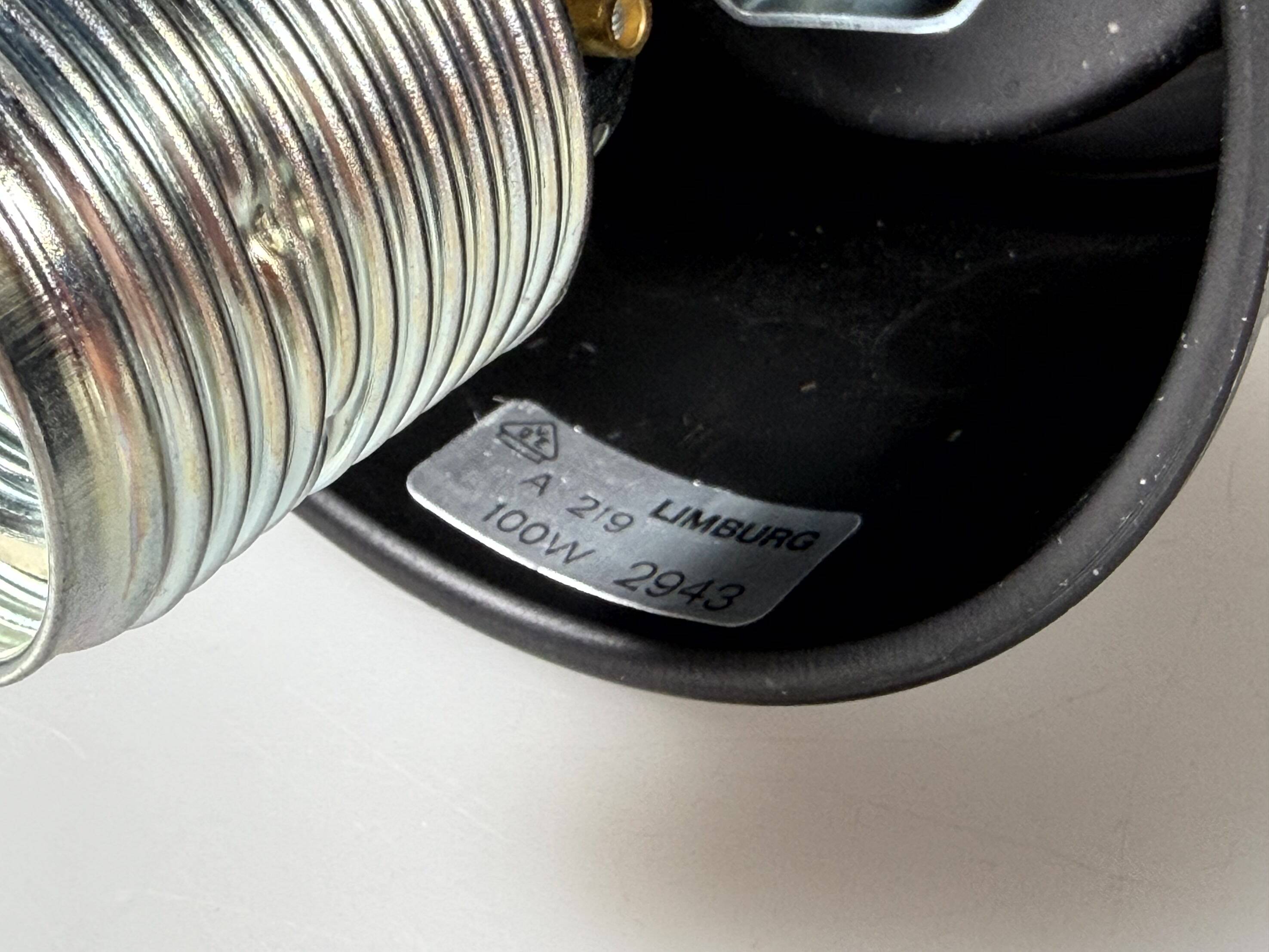 1960s 1970s Ceiling Lamp by Glashütte Limburg Germany Space Age Design