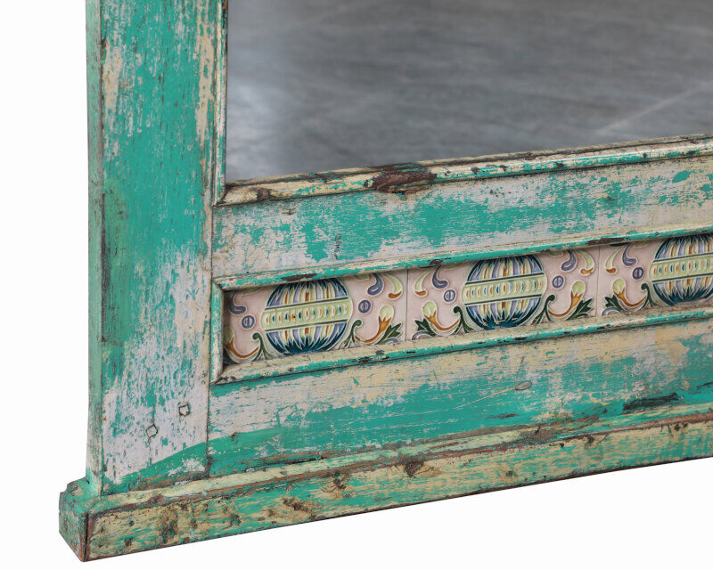 Great Mirror Green Skate Old Teck India 65x6x94cm
