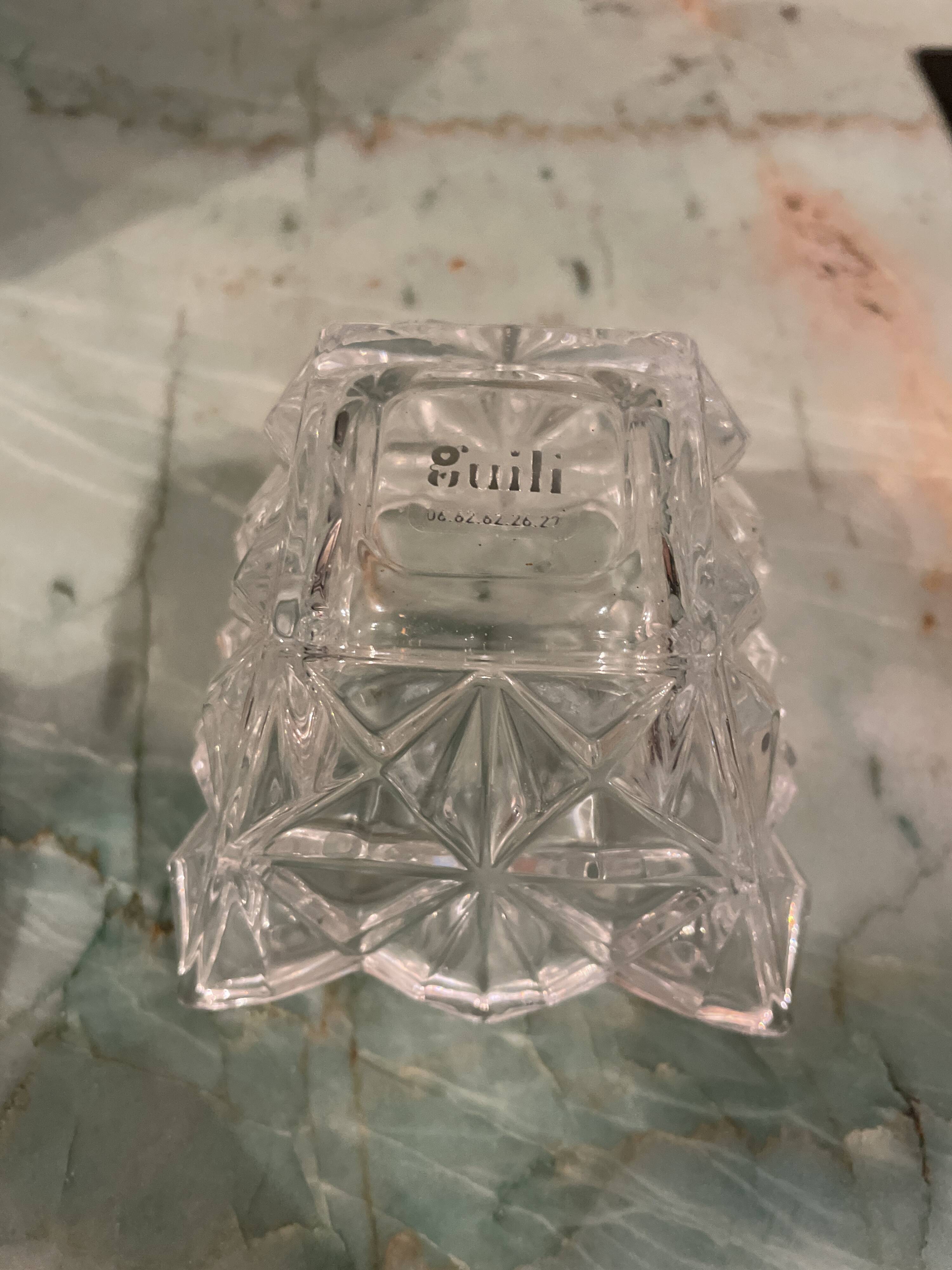 Glass sugar bowl from Guili