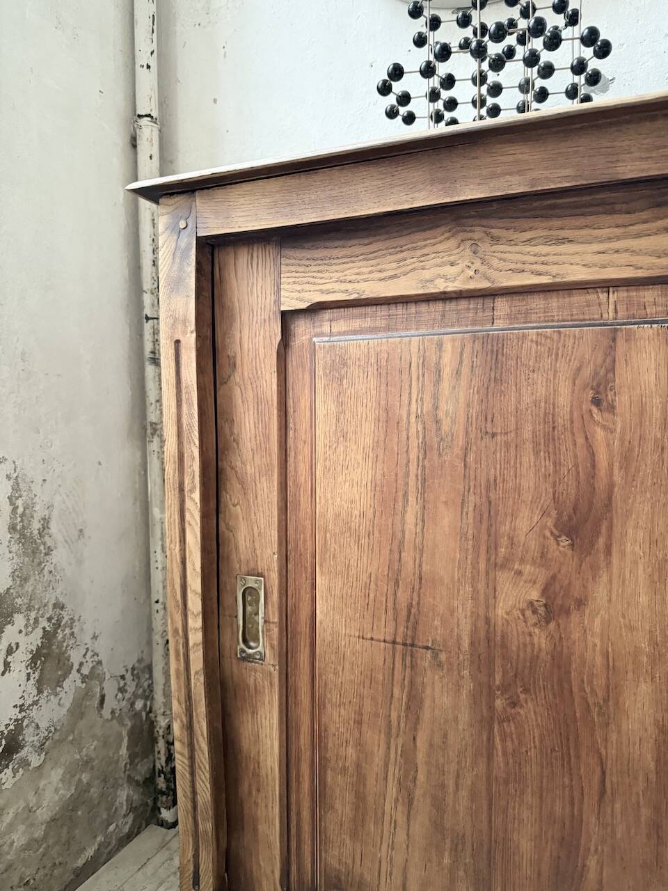 XL oak workshop sideboard with sliding doors from 1900