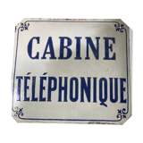 Plaque emaille ancienne