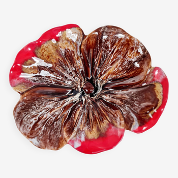 Flamed red Vallauris fruit bowl