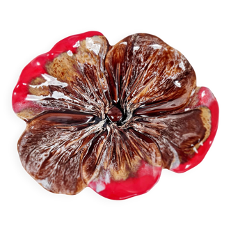 Flamed red Vallauris fruit bowl