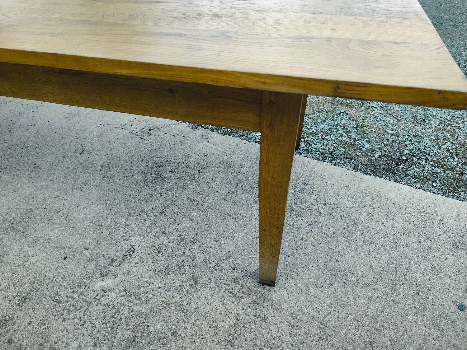 XXL farmhouse table with spindle legs 320 cm in solid oak